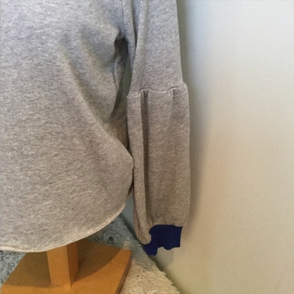 Pop Sugar Womans size small balloon sleeve sweatshirt NWT - Picture 2 of 16